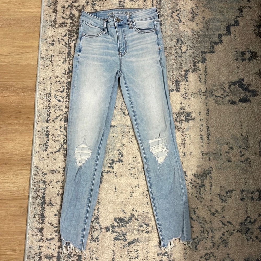 American Eagle Jeans Hi-Rise Crop